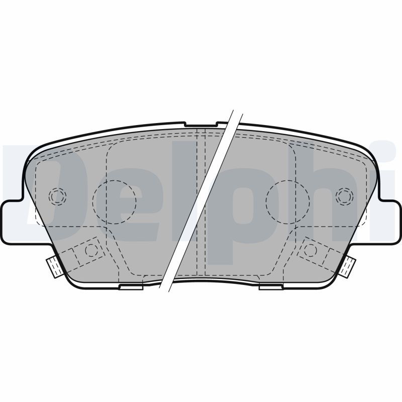 Brake Pad Set, disc brake DELPHI LP2202