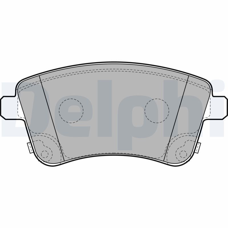 Brake Pad Set, disc brake DELPHI LP2203