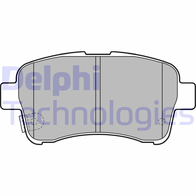 Brake Pad Set, disc brake DELPHI LP2205