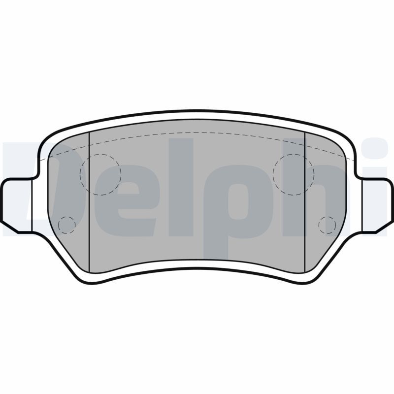 Brake Pad Set, disc brake DELPHI LP2209
