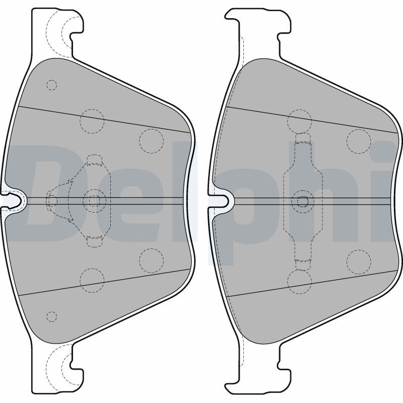 Brake Pad Set, disc brake DELPHI LP2210