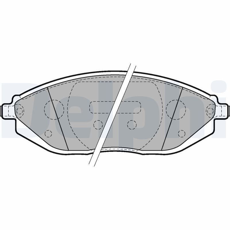 Brake Pad Set, disc brake DELPHI LP2218