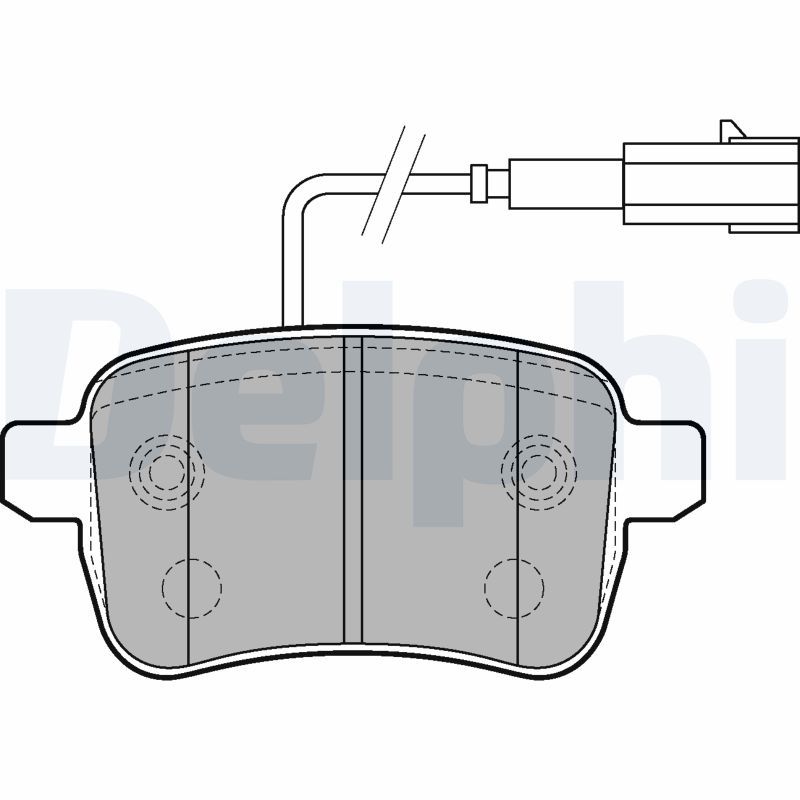 Brake Pad Set, disc brake DELPHI LP2222