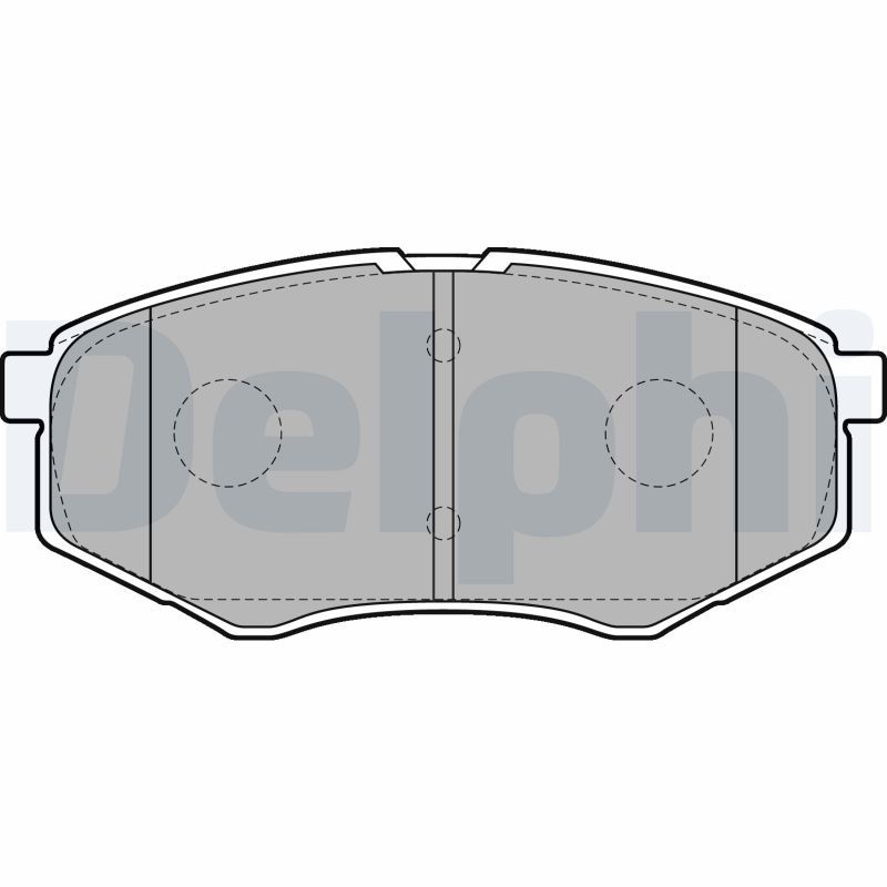 Brake Pad Set, disc brake DELPHI LP2227