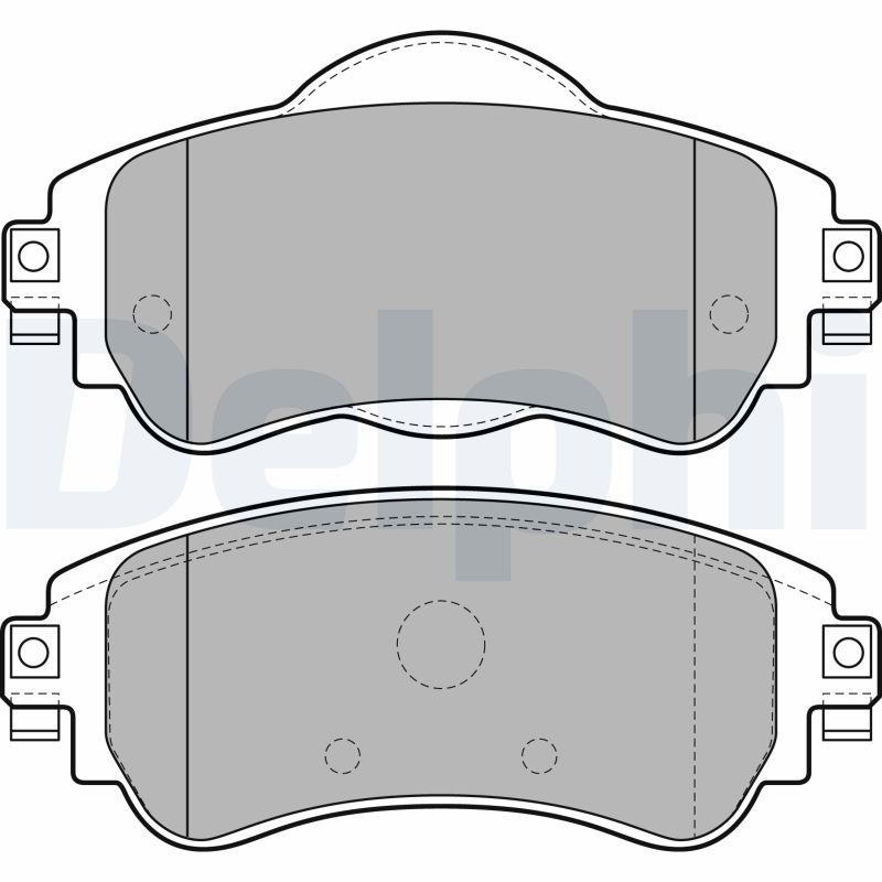 Brake Pad Set, disc brake DELPHI LP2228