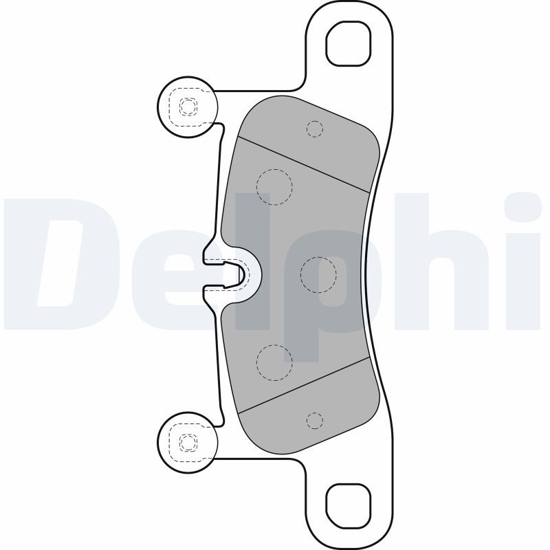 Brake Pad Set, disc brake DELPHI LP2233
