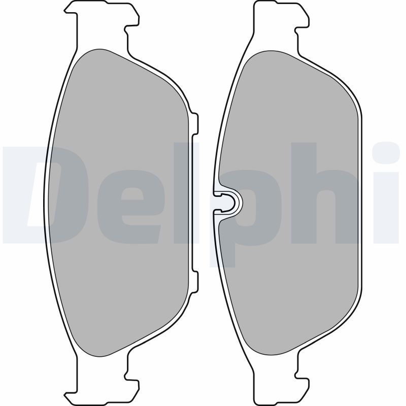 Stabdžių trinkelių rinkinys, diskinis stabdys DELPHI LP2238
