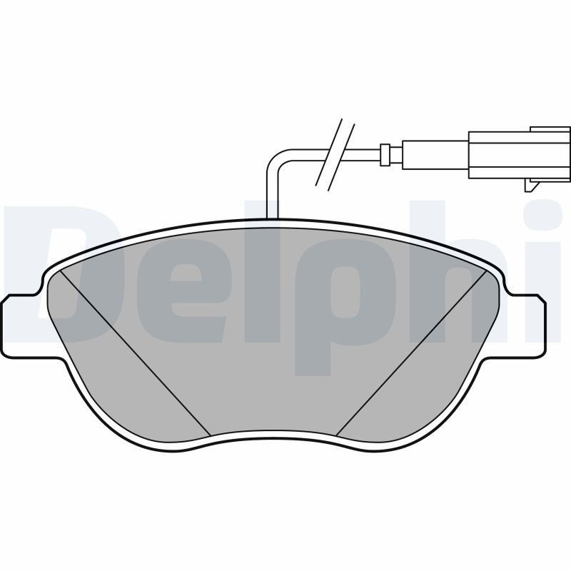 Brake Pad Set, disc brake DELPHI LP2240