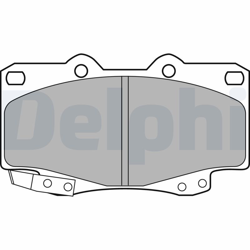 Brake Pad Set, disc brake DELPHI LP2242