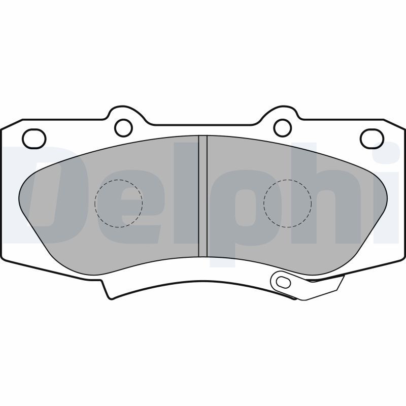 Brake Pad Set, disc brake DELPHI LP2244