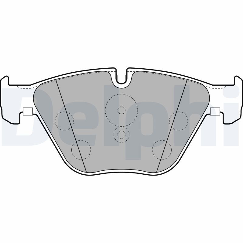 Brake Pad Set, disc brake DELPHI LP2245