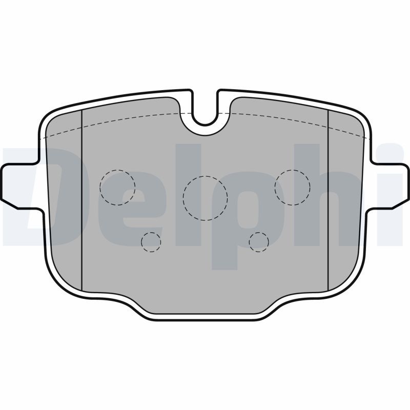 Brake Pad Set, disc brake DELPHI LP2246