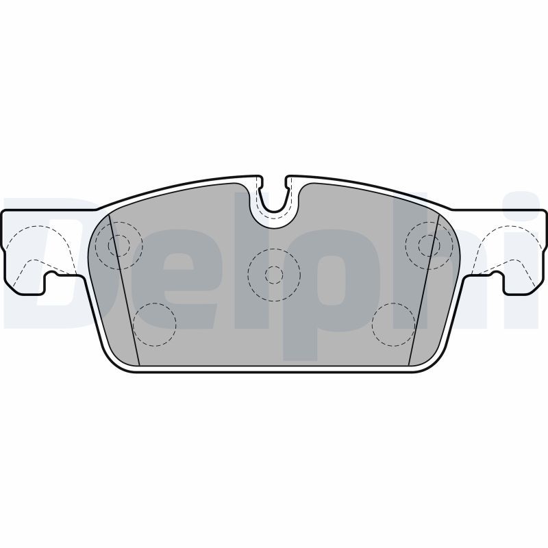 Brake Pad Set, disc brake DELPHI LP2248