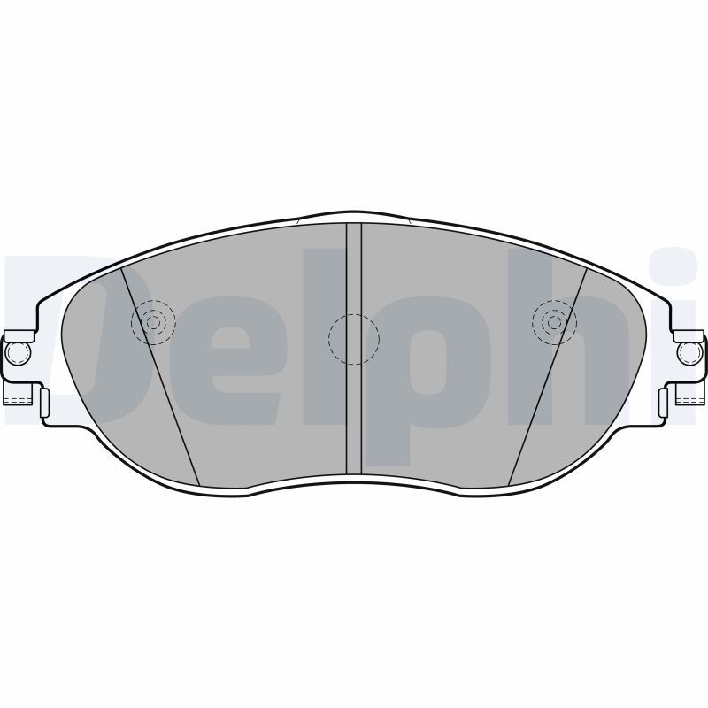 Brake Pad Set, disc brake DELPHI LP2250