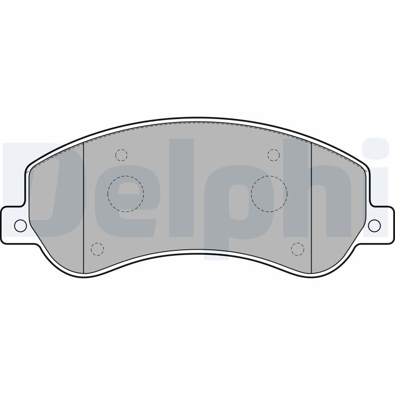 Brake Pad Set, disc brake DELPHI LP2257