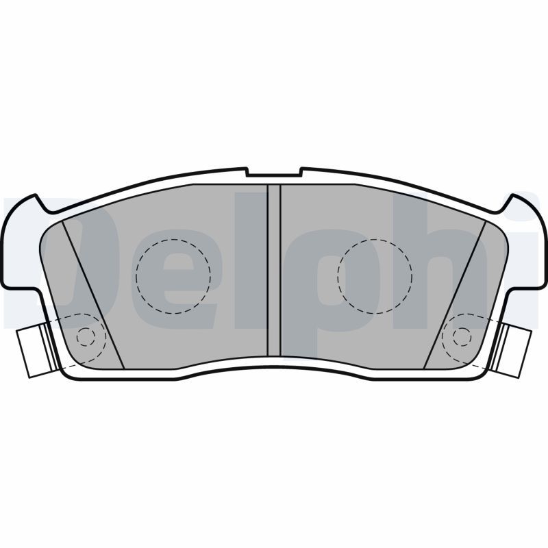 Brake Pad Set, disc brake DELPHI LP2258