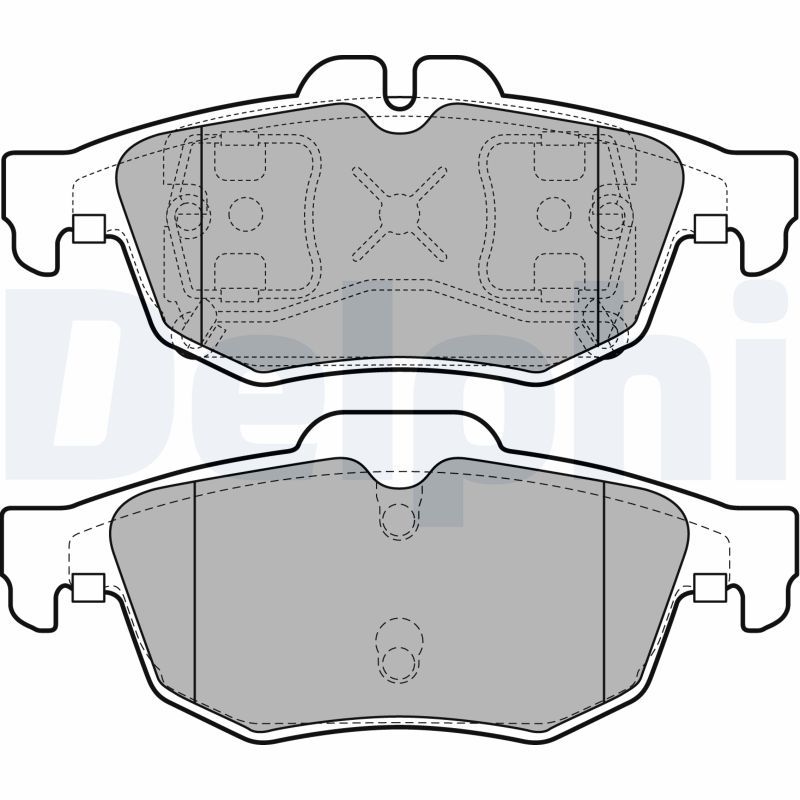 Brake Pad Set, disc brake DELPHI LP2259