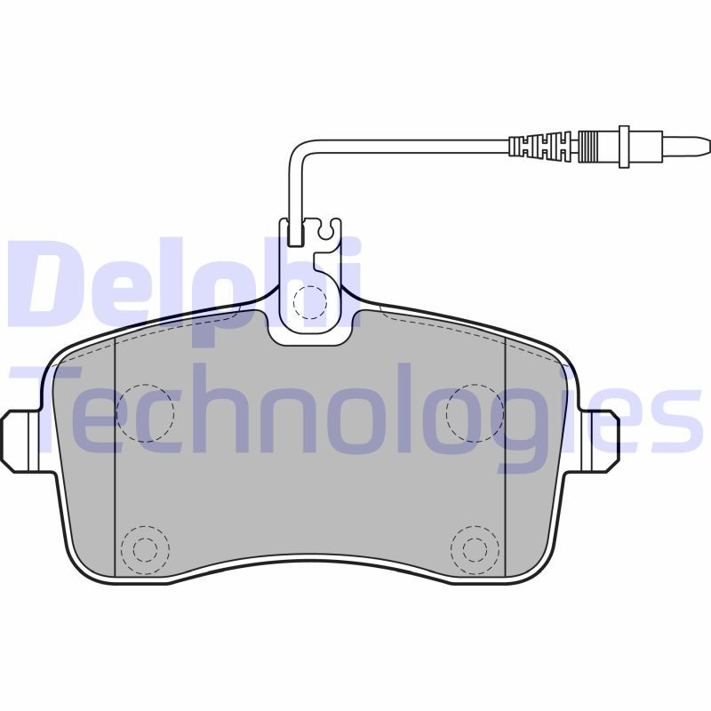 Brake Pad Set, disc brake DELPHI LP2282