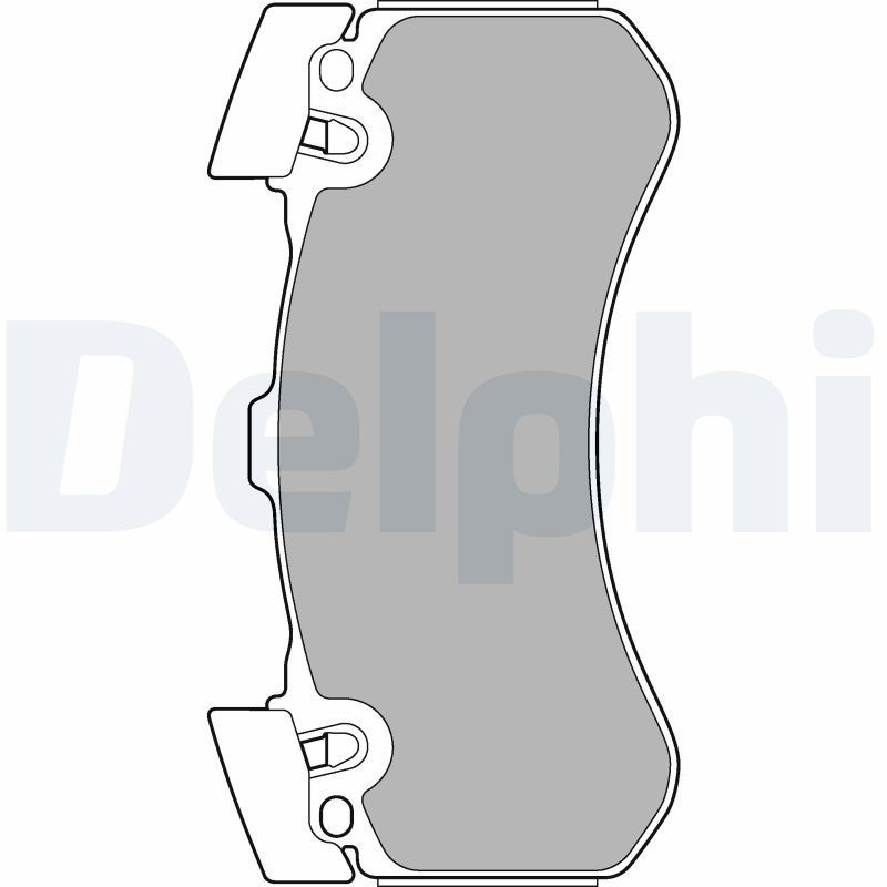 Brake Pad Set, disc brake DELPHI LP2283