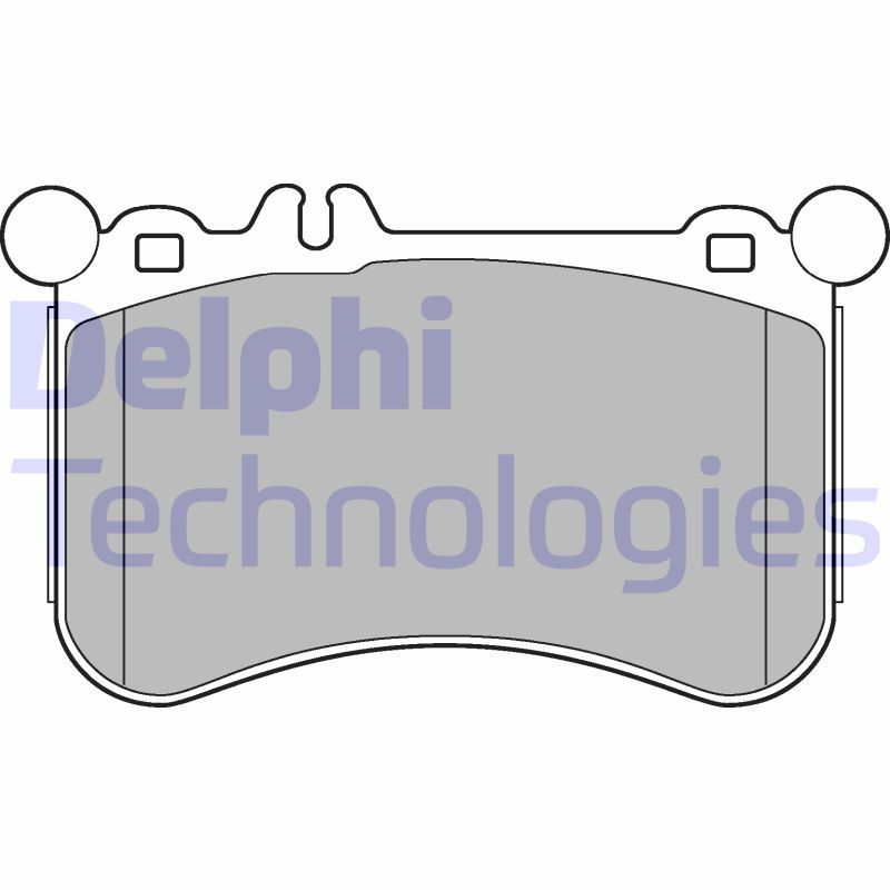 Brake Pad Set, disc brake DELPHI LP2291