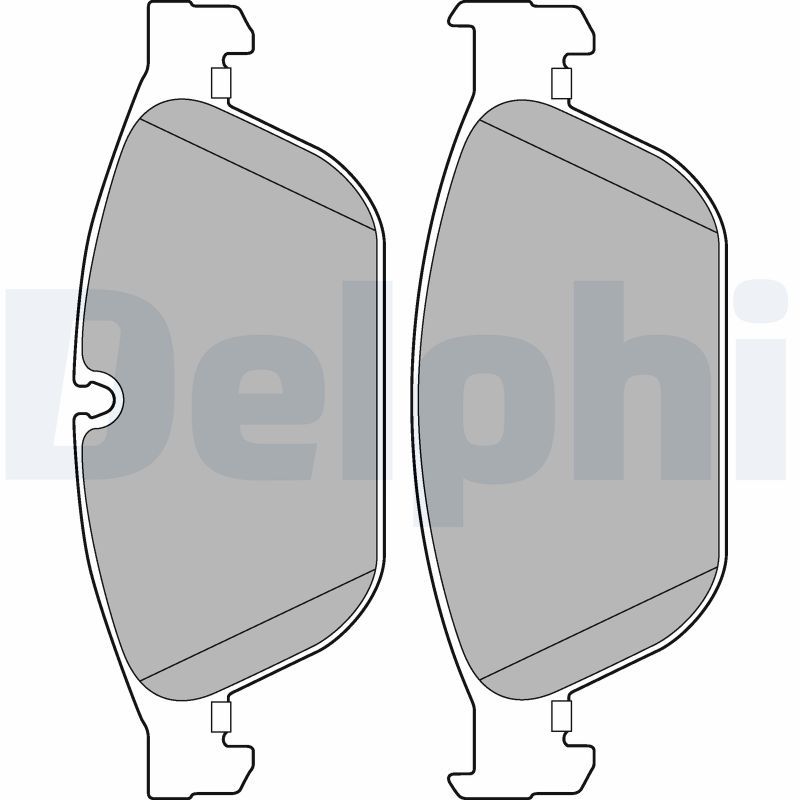 Brake Pad Set, disc brake DELPHI LP2292