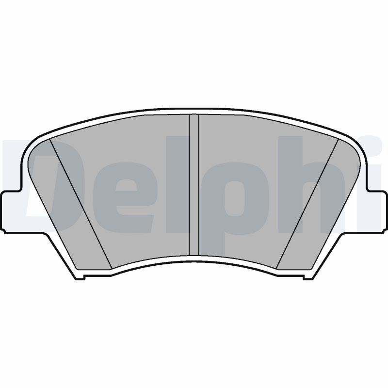 Brake Pad Set, disc brake DELPHI LP2293