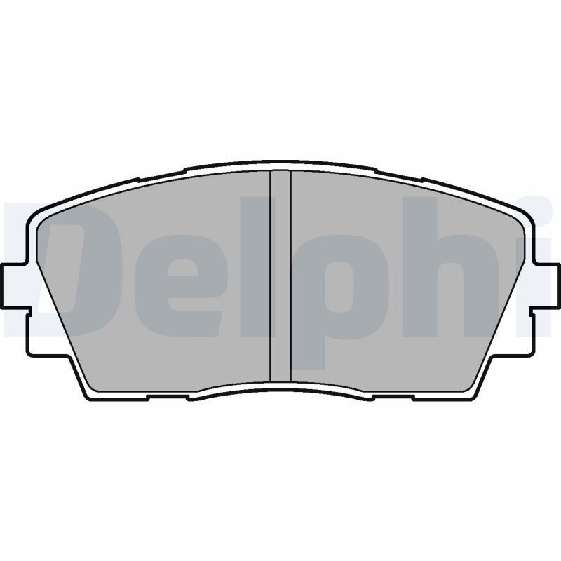 Brake Pad Set, disc brake DELPHI LP2296