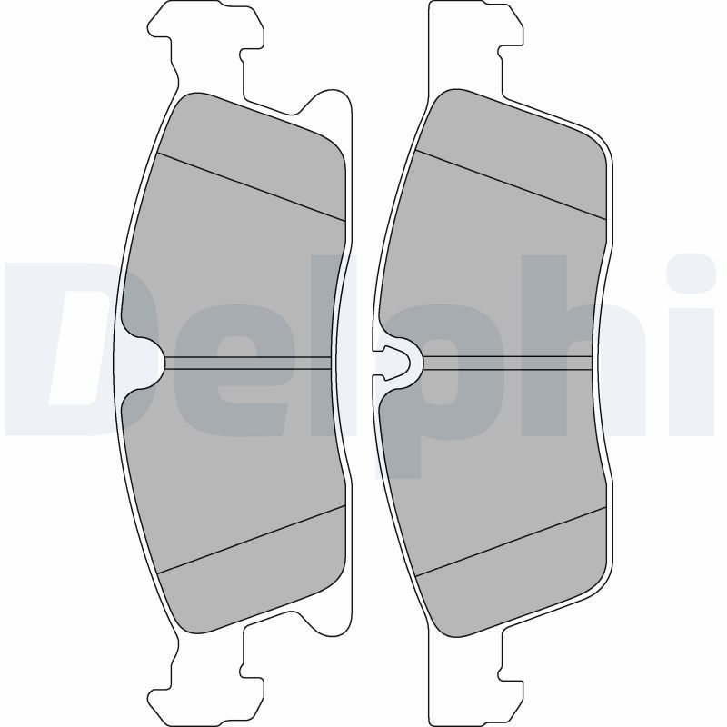 Brake Pad Set, disc brake DELPHI LP2298