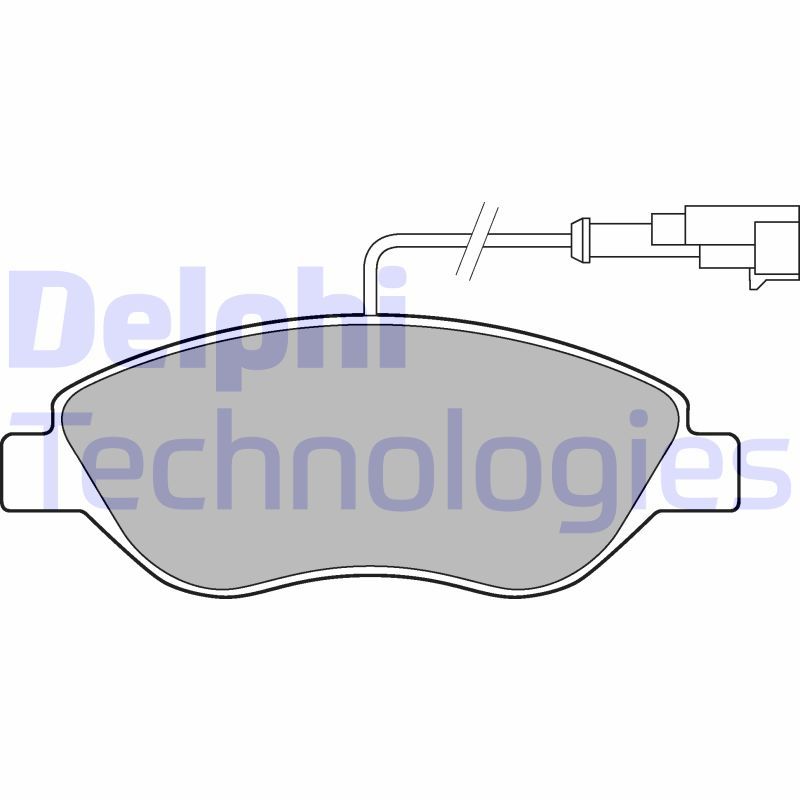 Brake Pad Set, disc brake DELPHI LP2299