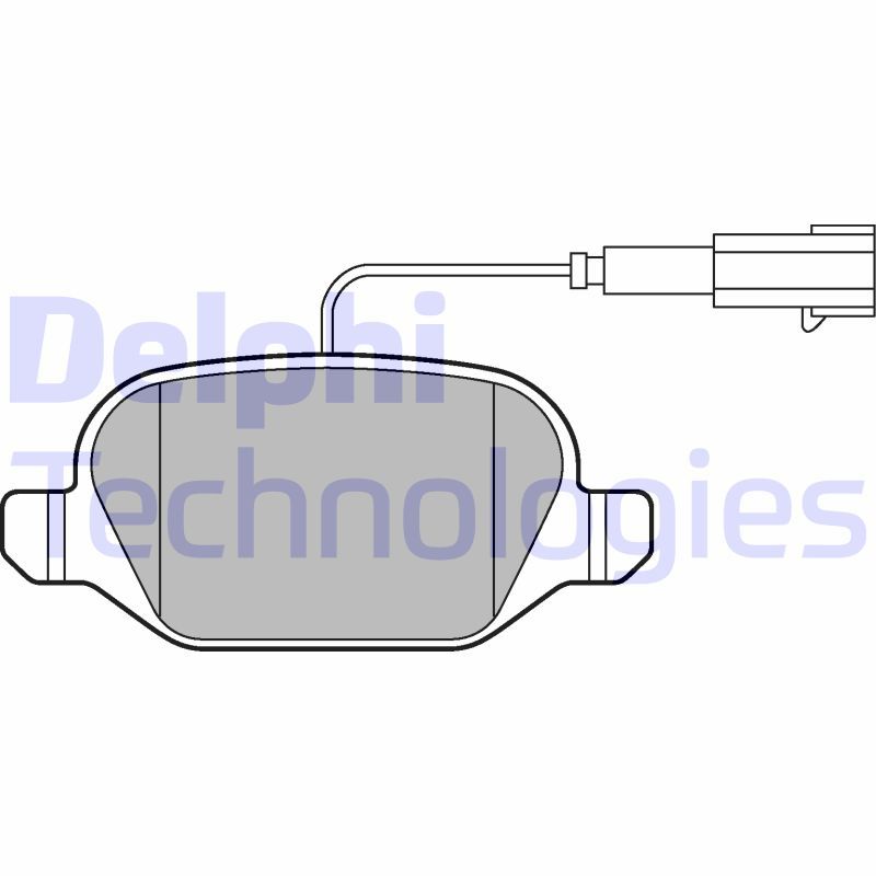 Brake Pad Set, disc brake DELPHI LP2302