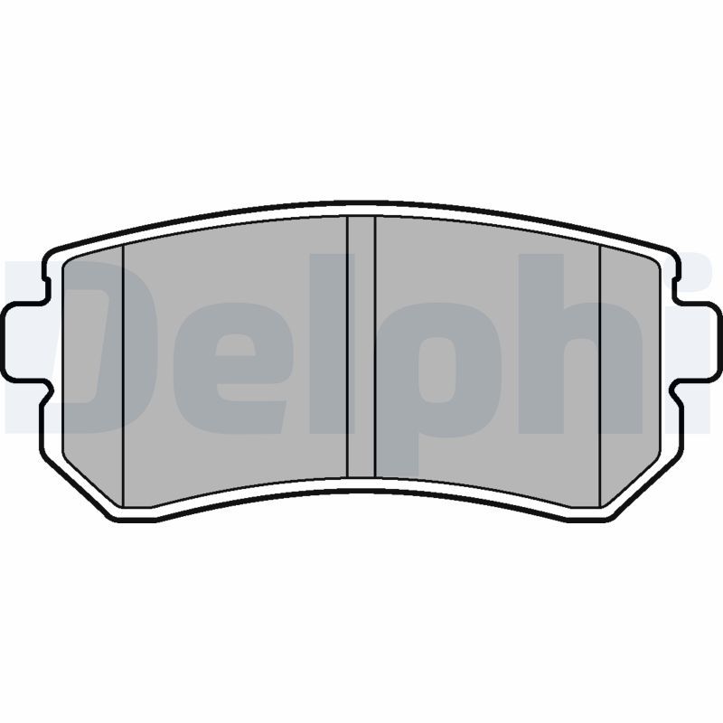 Brake Pad Set, disc brake DELPHI LP2303