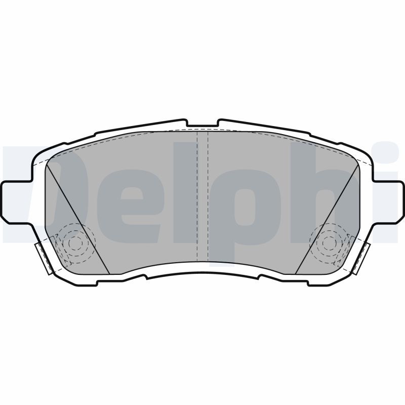 Brake Pad Set, disc brake DELPHI LP2306