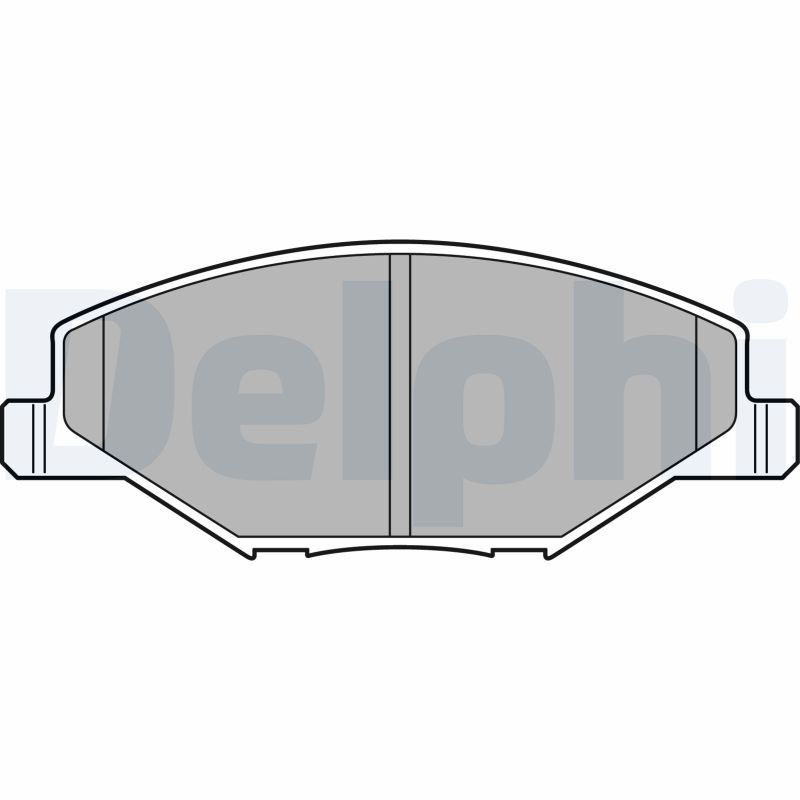 Brake Pad Set, disc brake DELPHI LP2444