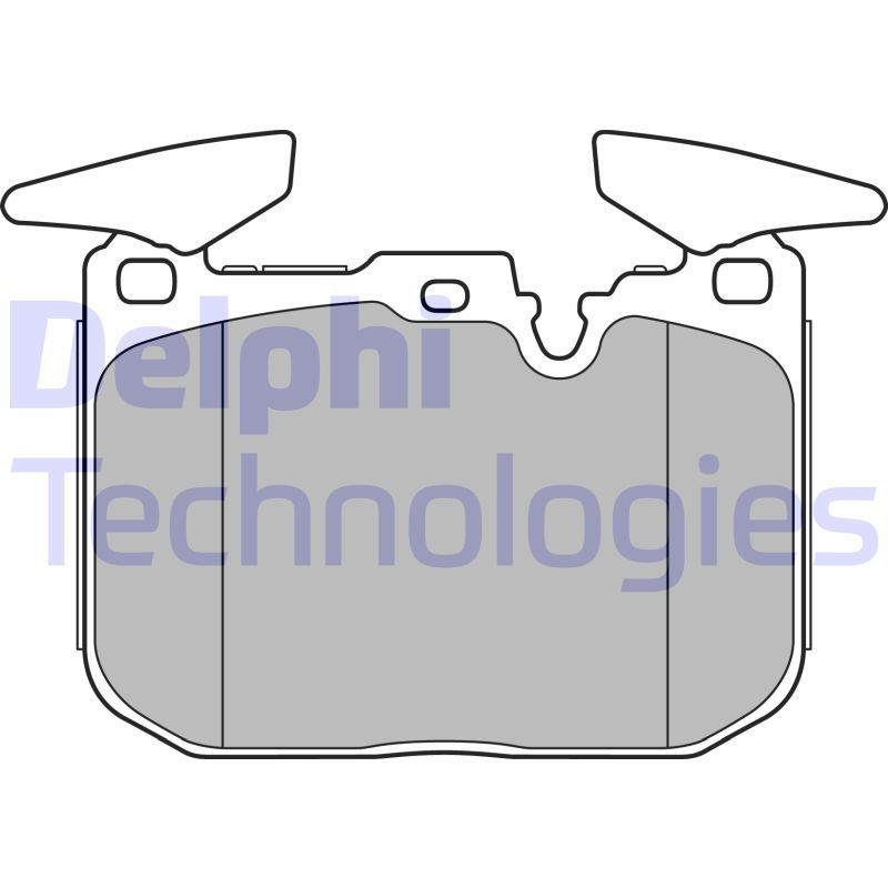 Brake Pad Set, disc brake DELPHI LP2449