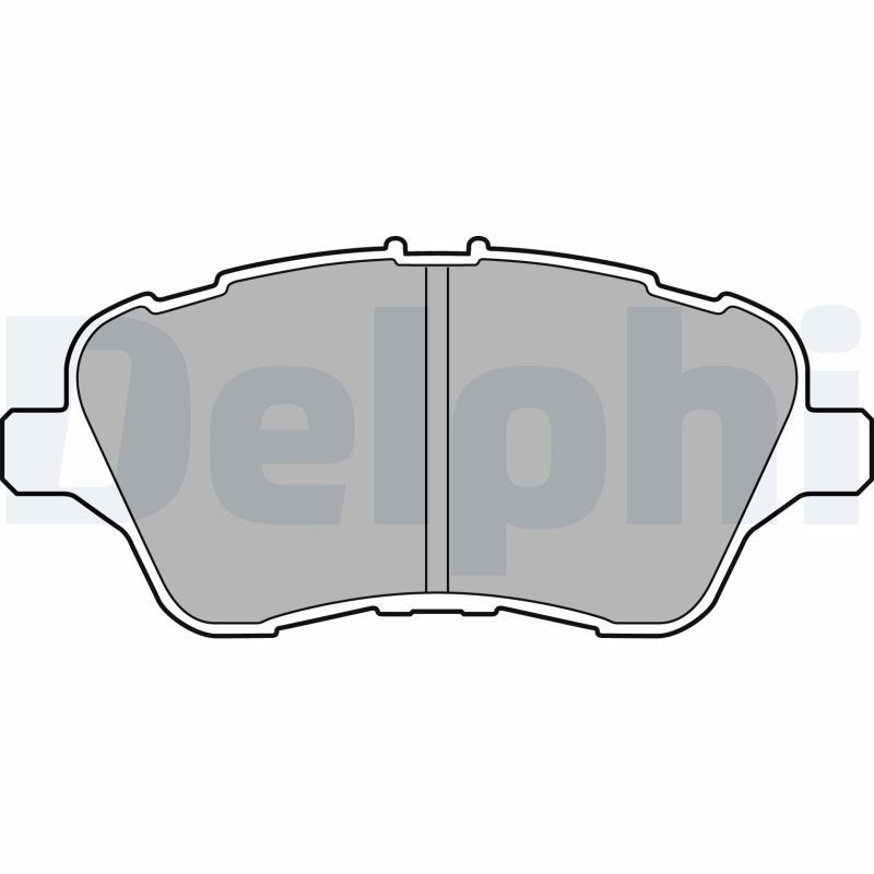 Brake Pad Set, disc brake DELPHI LP2474