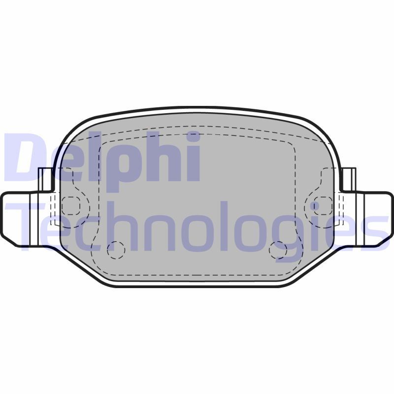 Brake Pad Set, disc brake DELPHI LP2475