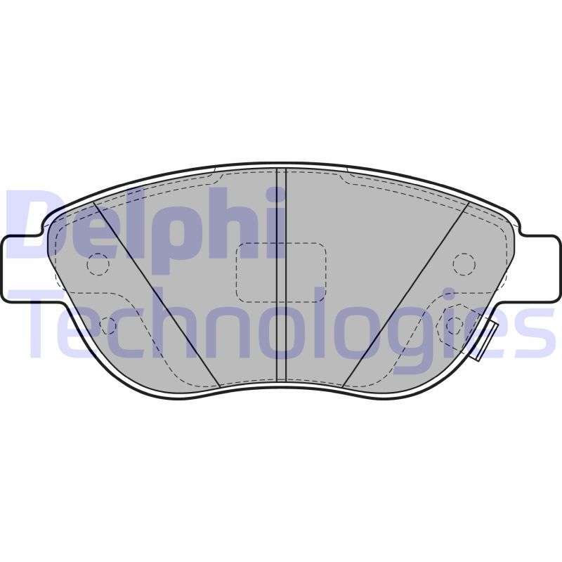 Brake Pad Set, disc brake DELPHI LP2476