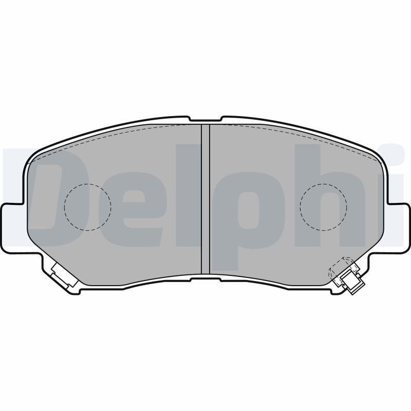 Brake Pad Set, disc brake DELPHI LP2481