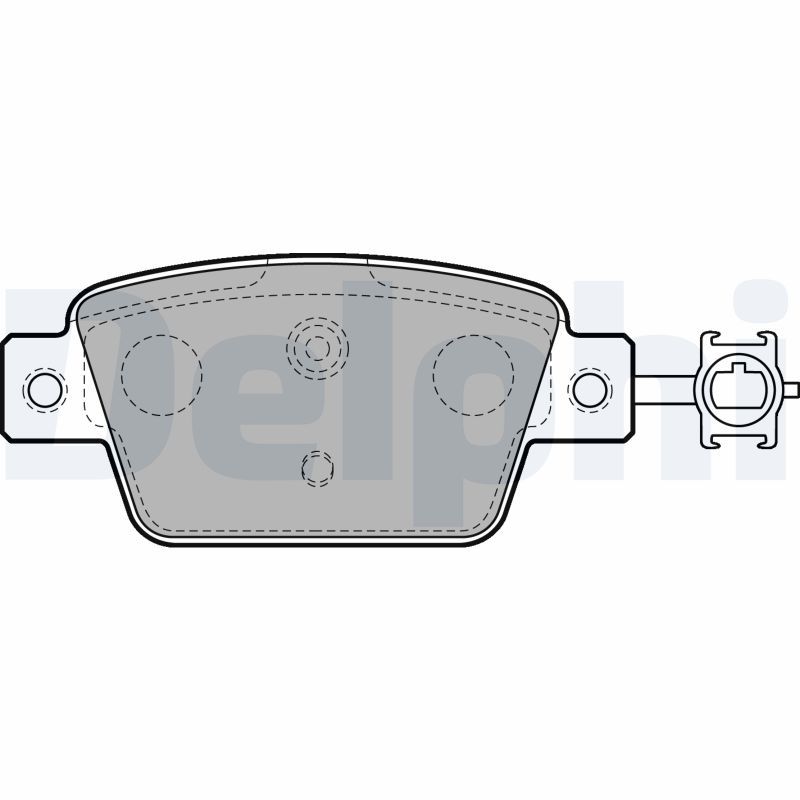 Brake Pad Set, disc brake DELPHI LP2486