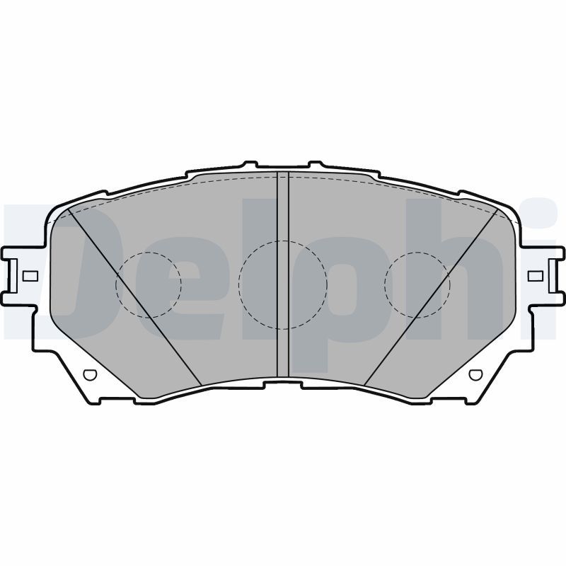 Brake Pad Set, disc brake DELPHI LP2487