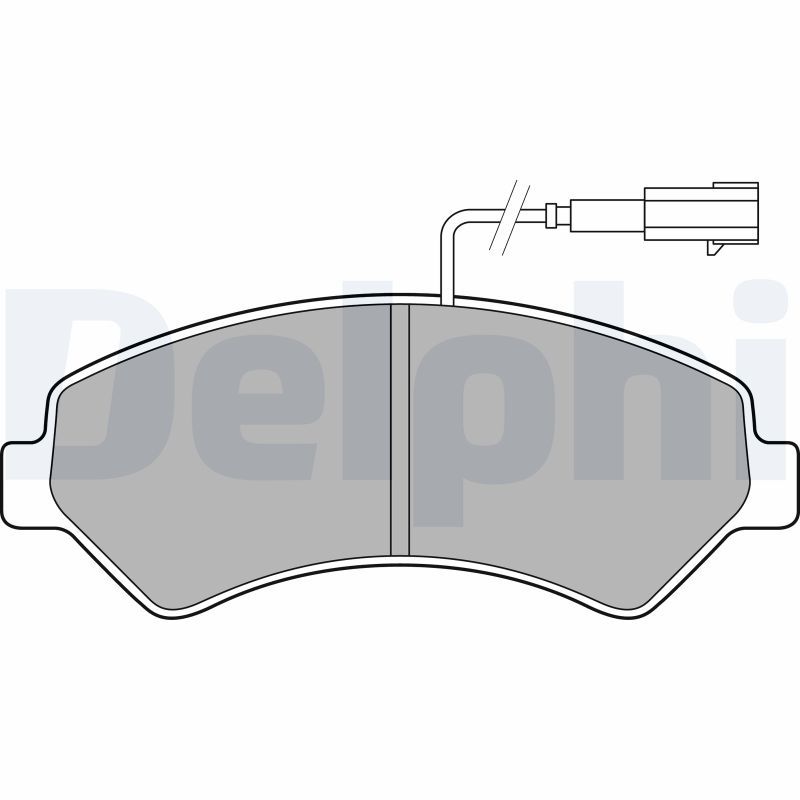 Brake Pad Set, disc brake DELPHI LP2492