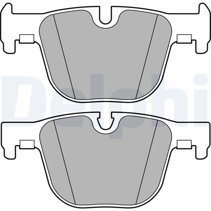 Brake Pad Set, disc brake DELPHI LP2494