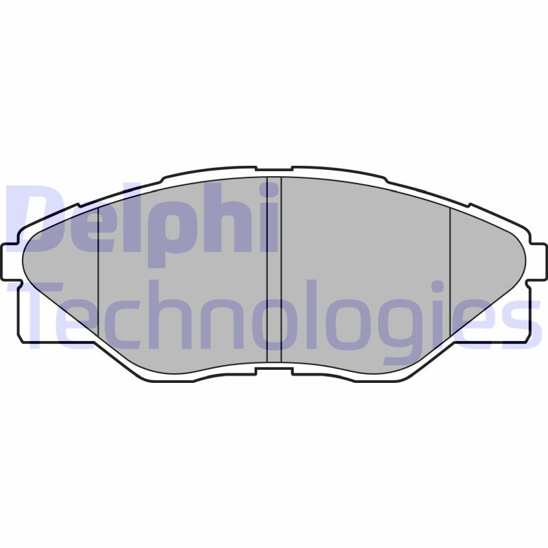 Brake Pad Set, disc brake DELPHI LP2496