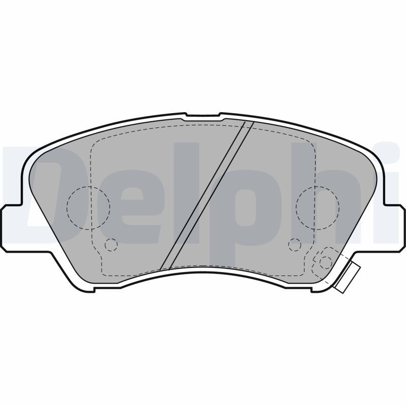 Brake Pad Set, disc brake DELPHI LP2497