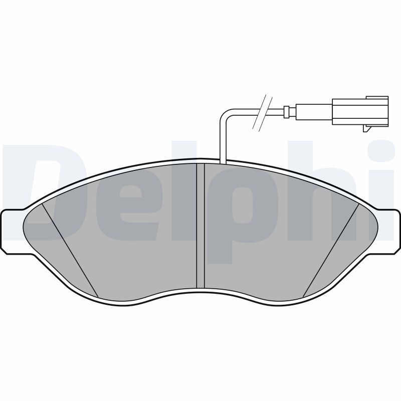 Brake Pad Set, disc brake DELPHI LP2498