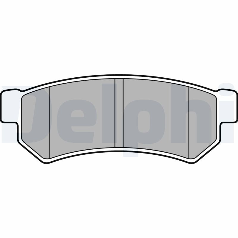 Brake Pad Set, disc brake DELPHI LP2502