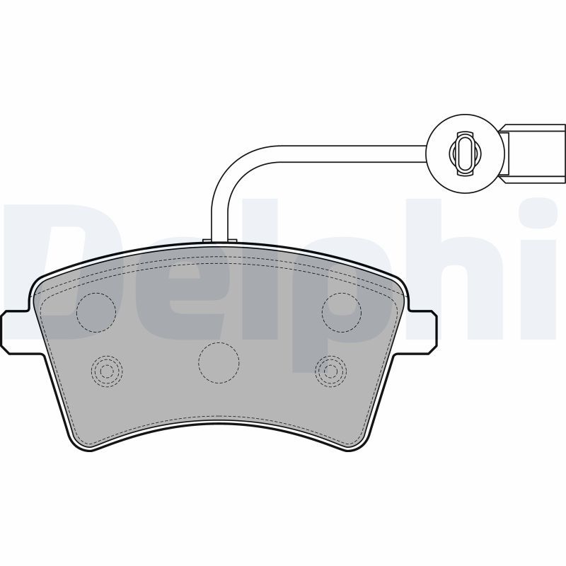 Brake Pad Set, disc brake DELPHI LP2504