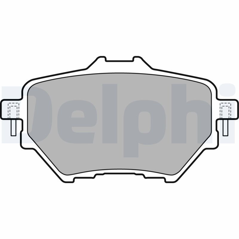 Brake Pad Set, disc brake DELPHI LP2505