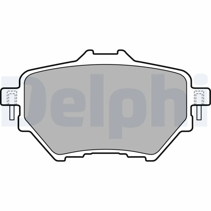 Комплект гальмівних накладок, дискове гальмо DELPHI LP2505