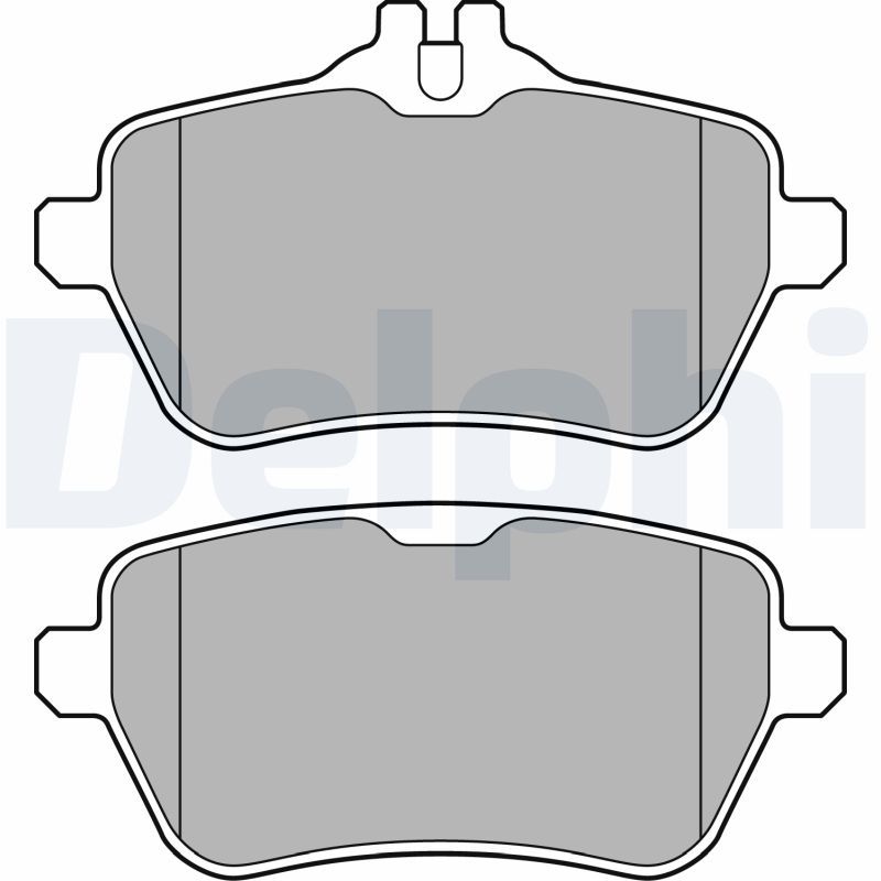 Brake Pad Set, disc brake DELPHI LP2659